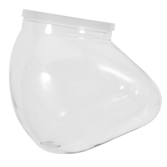 HEALEEP Wide Mouth Design Plastic Jars With Lids for Food Storage 1Pack 6.7x6.7x4.7in