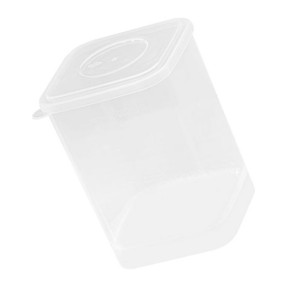 MLINS Food Storage Containers Plastic with Lids Coffee Mug Milk Cup Handle White