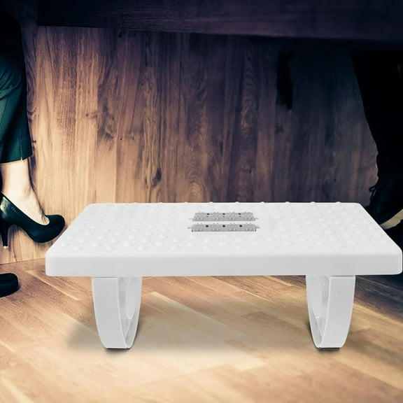MLINS Foot Stool under Desk Step Stool Office Child 34.00X25.00X13.00CM White