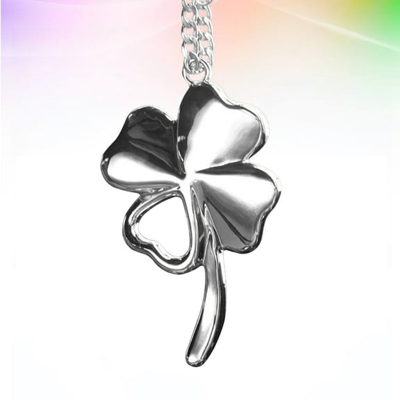 MLINS Four-leaf Car Interior Accessories Ornament Mirror Cars Man Silver