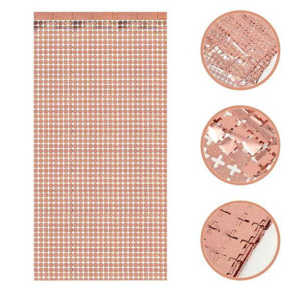 MLINS Fringe Curtain Party Backdrop Decoration Party Scene Layout Prop for Birthday Wedding