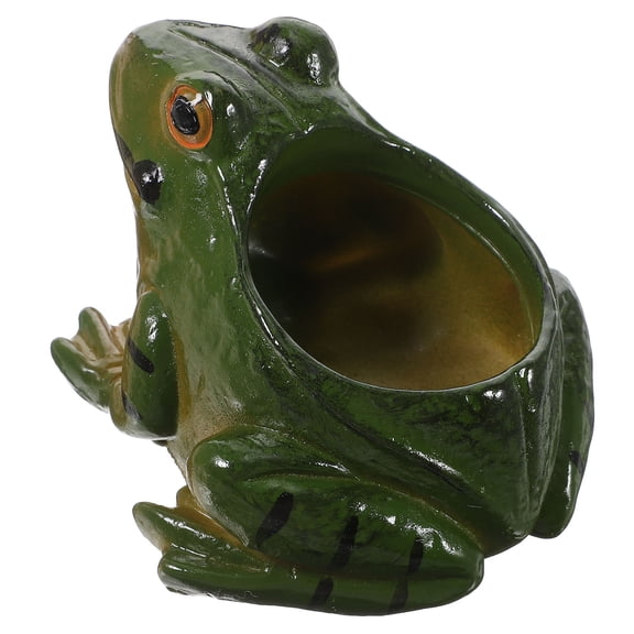 MLINS  Frog Ornaments Lovely Animal Shaped Planter Colorful Flower Pot