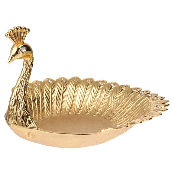 MLINS  Fruit Serving Tray European Luxury Golden Plate Bowl Modern Dish