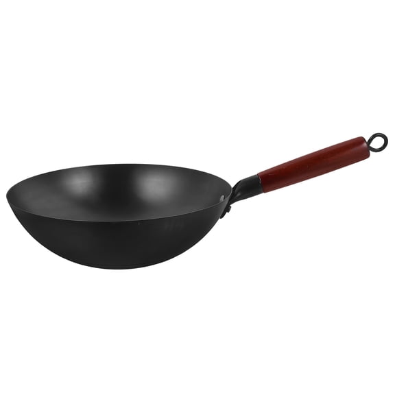 Milisten Wok Iron Wood 1Pcs 11.8x7.9x3.9in