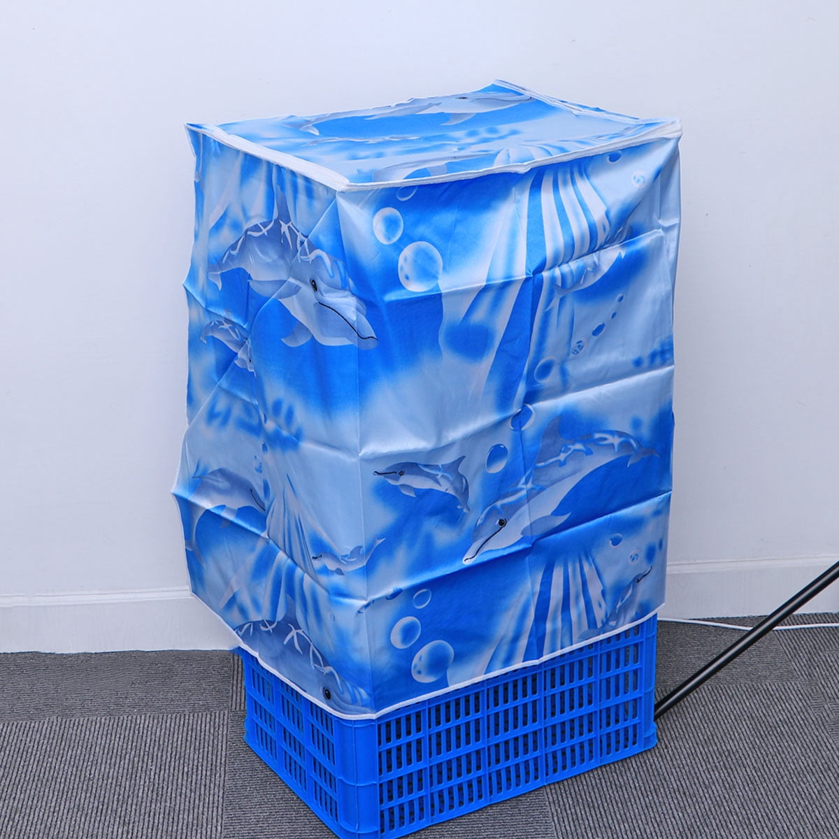 Washing Machine Case MLINS Fully Automatic Washing Machine Cover Polyester Satin Cloth ...