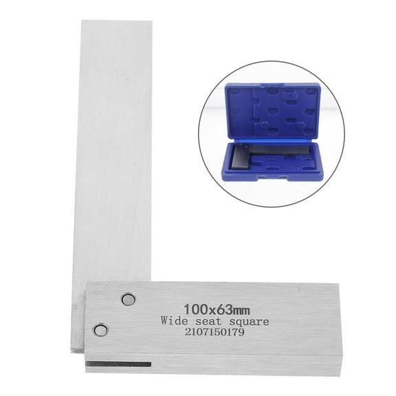 MLINS Functional Square Angle Detection Tool 9.8X6.3X1.1CM Silver
