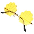 thumbnail image 1 of MLINS Funny Conch Design Sunglasses for Party Photo Props Made of Metal and PC Yellow, 1 of 8