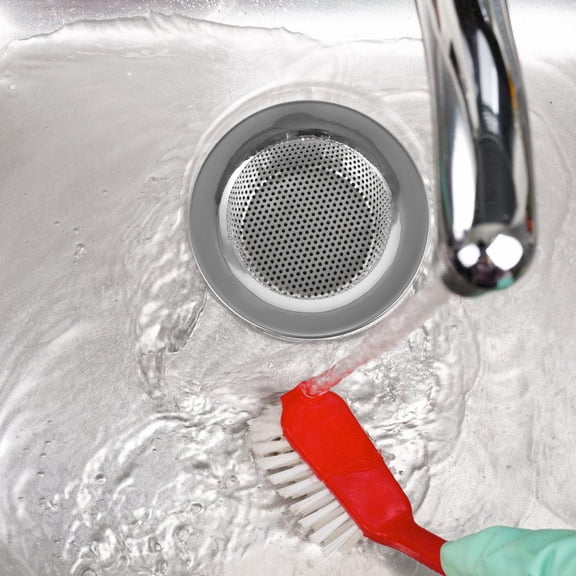 PTOOTP Kitchen Sink Drain Kit Stainless Steel Splash Guard and Versatile 1 Set for Easy Installation