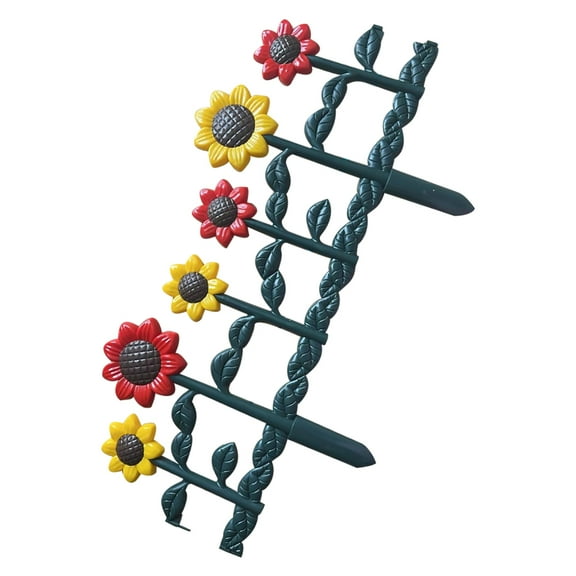 MLINS Garden Borders Edging Railing Planter Sunflower Fence