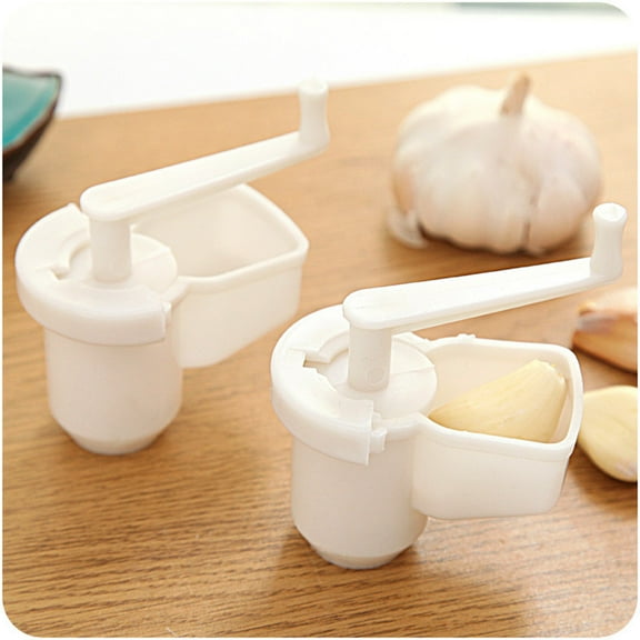 MLINS Garlic Ginger Shredder Cutter Plastic Press Hand Operated Garlic Mixer Machine Kitchen Cooking Tools