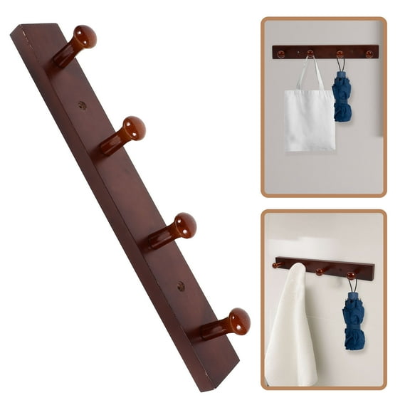 MLINS Wall Mount Garment Hook Rack for Coats Hats Clothes Hanging Organizer and Space-Saving