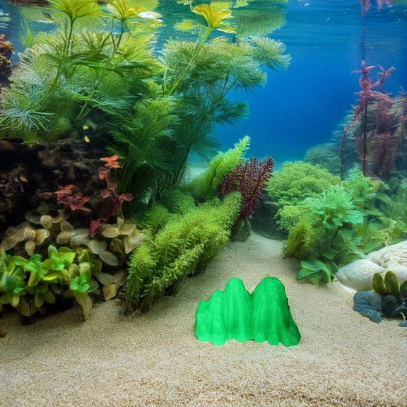 MLINS Glowing Fish Tank Ornaments Gravel Stones Aquarium Rockery Decorations Bonsai Rockery for DIY Miniature Landscape Garden Terrarium Decor