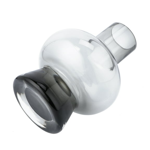 MLINS  Gold-edged Glass Vase Cute Vases for Decor Decorative Light Grey