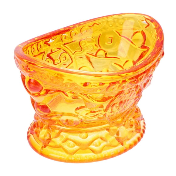 MLINS Golden Buddhist Candle Holder for Decor Crystal Material Zen Room Kitchen Living Room 1pc
