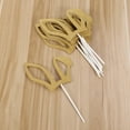 thumbnail image 1 of MLINS Golden Bunny Ear Cake Toppers 12pcs Glitter Paper Cupcake Picks for Easter Party Decorations, 1 of 8