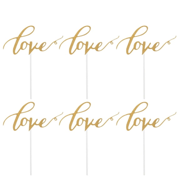 MLINS Golden Cake Toppers for Wedding Decoration Creative Funny Design Perfect for Cake Scenes
