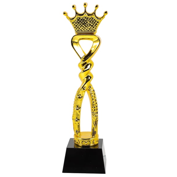 MLINS Golden Small Trophy for Decoration Crystal Metal Kids Accessories 6.3 Inches