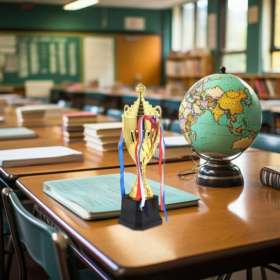 MLINS Golden Trophy for Championship Awards and School Events 12.5 Inches