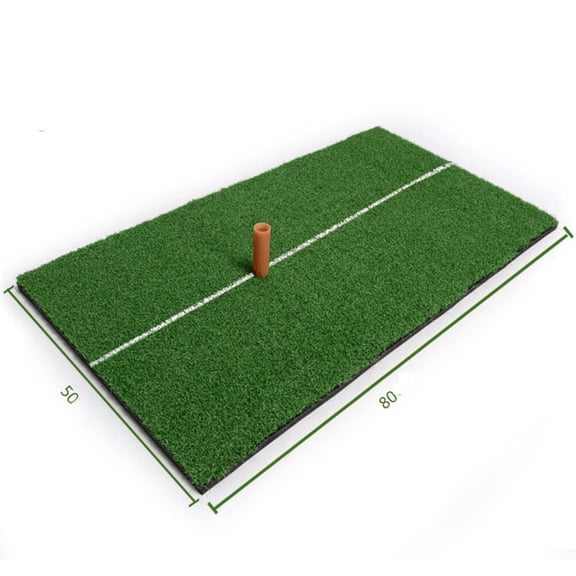 YUYUETIME Portable Green Golf Mat with Simulated Fairway and Rough Textures