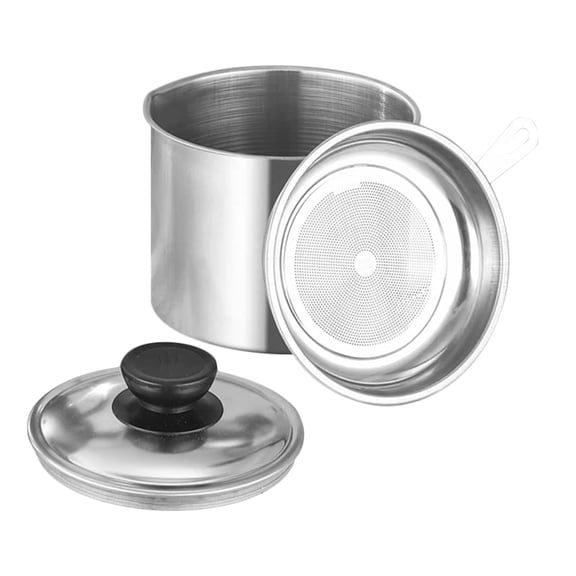 DINHEAROM Kitchen Equipment Oil Container 1Pack 6.3X5.5X4.7Inch