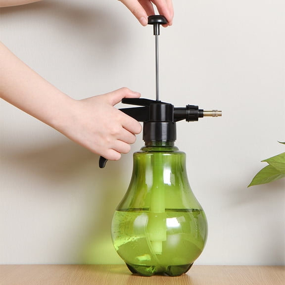 MLINS Green Plastic Watering Pot for Garden Use Durable Lightweight 1.5L Spray Bottle