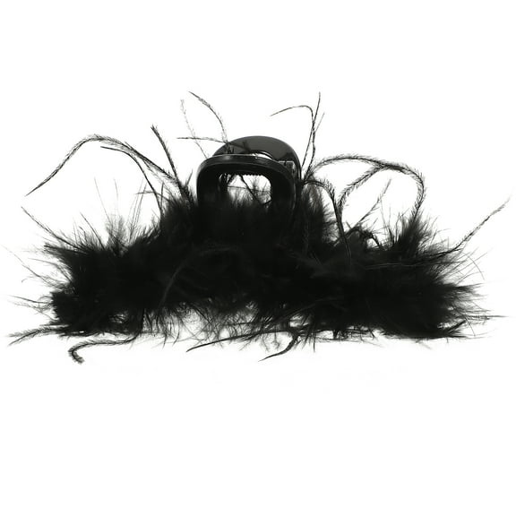 MLINS Gripper Faux Hair Barrette Curler Bow Clips Bobby Pins for Women Miss Bride Black