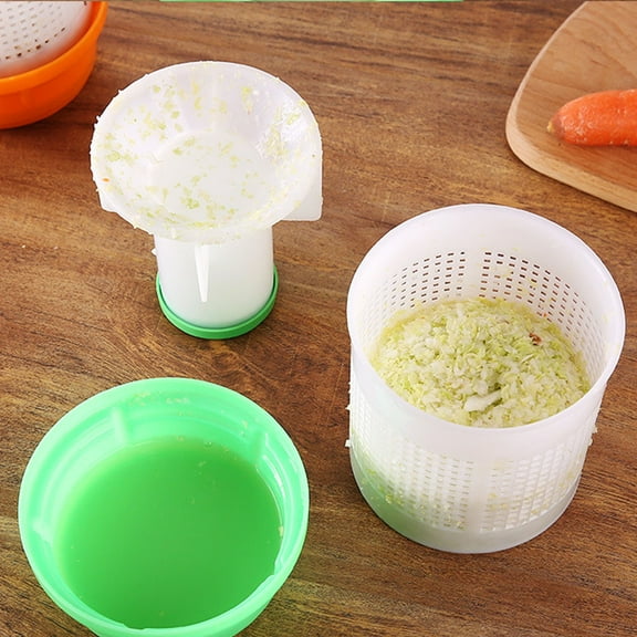 MLINS Hand Press Food Dehydrator Manual Fruit Vegetable Dryer Dumpling Pie Filling Squeezing Tool Green