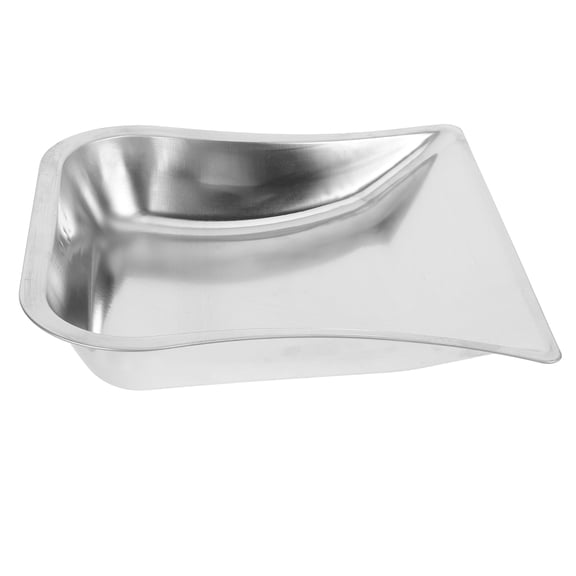 MLINS Handheld Mini Stainless Steel Dustpan for Home in Silver with Convenient Design 70 Characters