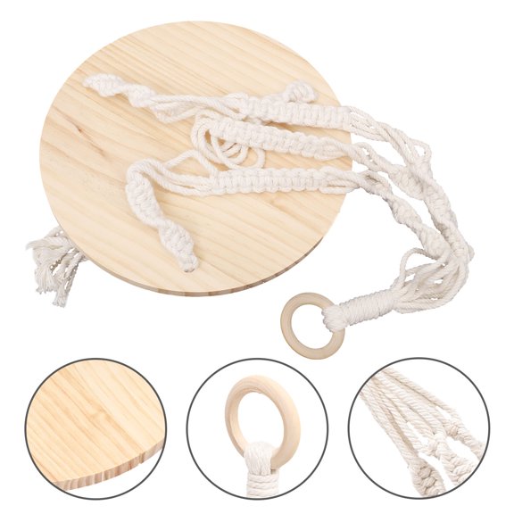 MLINS Hanging Cord Decorative Wall-mounted Shelf Boho Cotton Rope