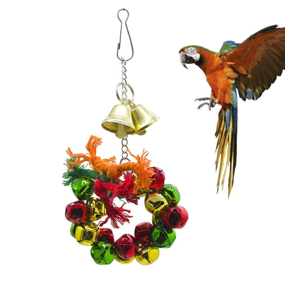 YUYUETIME Hanging Bell Bird Multi Metal 1Pcs 7.7x4.7x1.4in