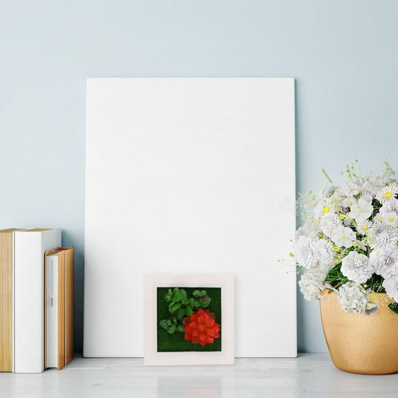 MLINS Hanging Photo Frame Creative Succulents Decor Faux Plants for Outdoors Red