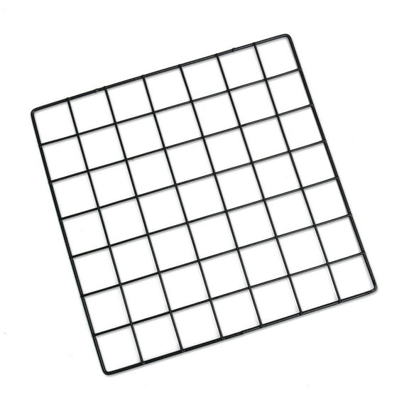 DINHEAROM Wall Grid For Photo Black Iron Frame Diy Decoration 1Pcs 13.8x13.8x0.2in