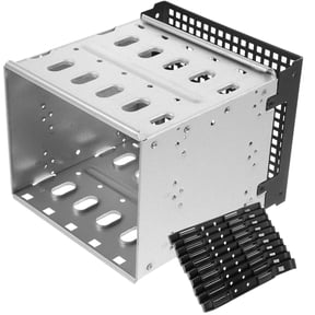 DINHEAROM Aluminum Alloy Hard Drive Bracket Silver 3.5-Inch Hard Disk Data Protection 1 Set
