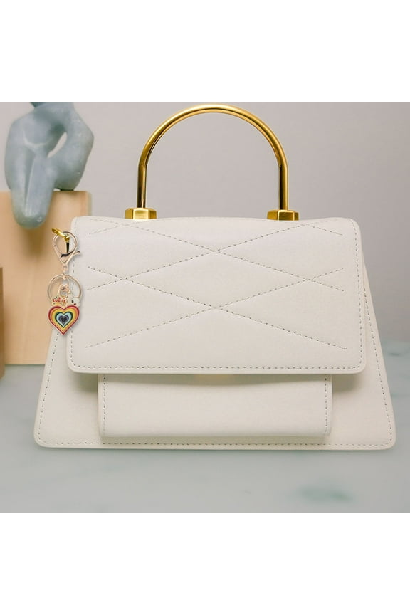 Heart Keychain Ornament Decorative Keychain Rainbow Keychain Bag Ornament Backpack Decoration Cute Keychain Ornament Bag Hanging Decor