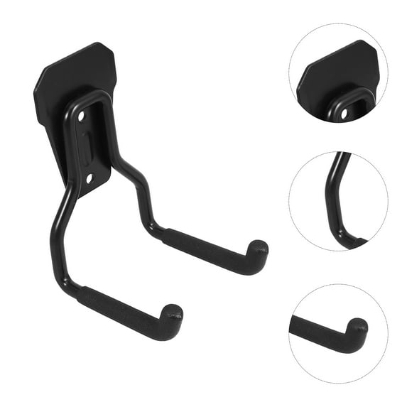 MLINS Heavy Duty Wall Hooks for Garage and Home 4 Inch Wall Mount Hanging Hooks for Bike Ladder and Bulky Items 1 Set