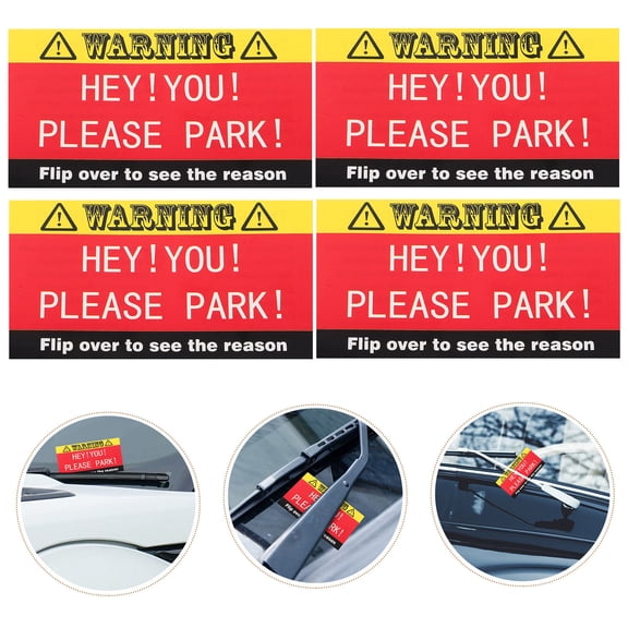 YUYUETIME Temporary Car Parking Card Parking Violation Cards 100Pcs