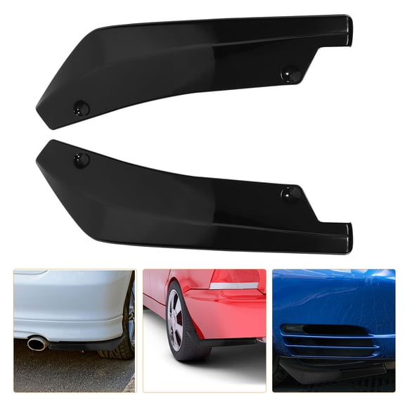 MLINS Hemoton 2pcs Rear Bumpers Lip Spoilers for Car Modified Rear Bumper DiffuserSpoilers