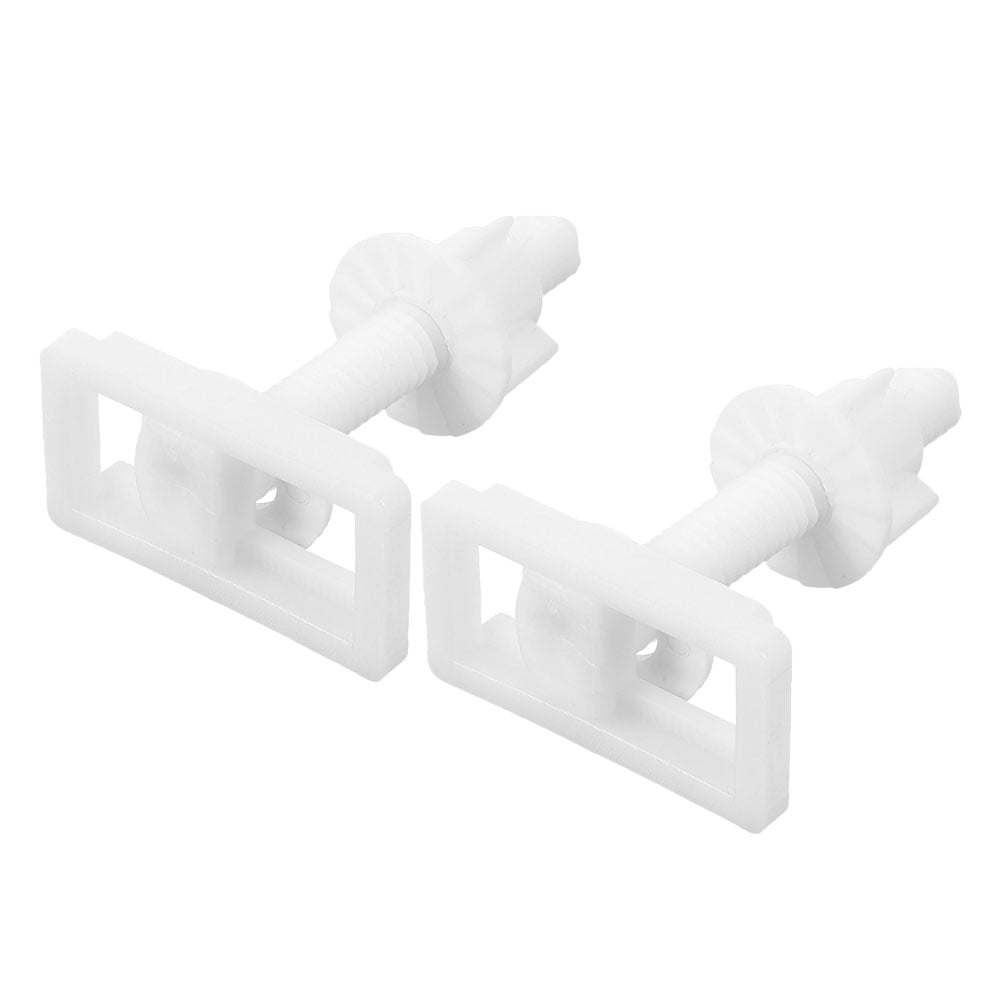 5 Pairs Toilet Seat Hinge Bolts - White Plastic Replacement Screws With Nuts & Washers - View #9