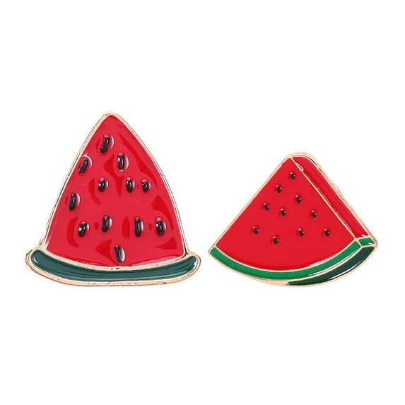 MLINS Hemoton 2pcs Watermelon Brooches Unique Pin for Clothing Alloy Ideal Summer Outfits Lapel Pins Backpack Decoration Cute BROOCHES