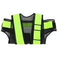 thumbnail image 1 of MLINS High Visibility Safety Vest Adjustable Reflective Vest for Traffic Workers and Outdoor Use Black Size Fits All, 1 of 8