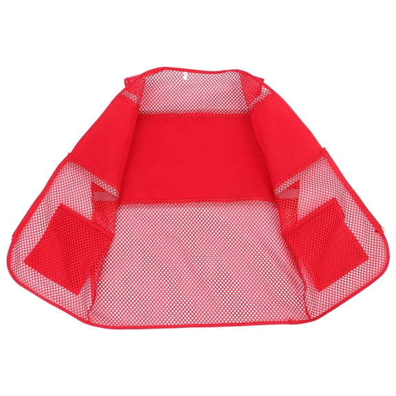FELTECHELECTR Red Construction Vest For Men And Women 1Pcs 28.3X22.6X0.2In