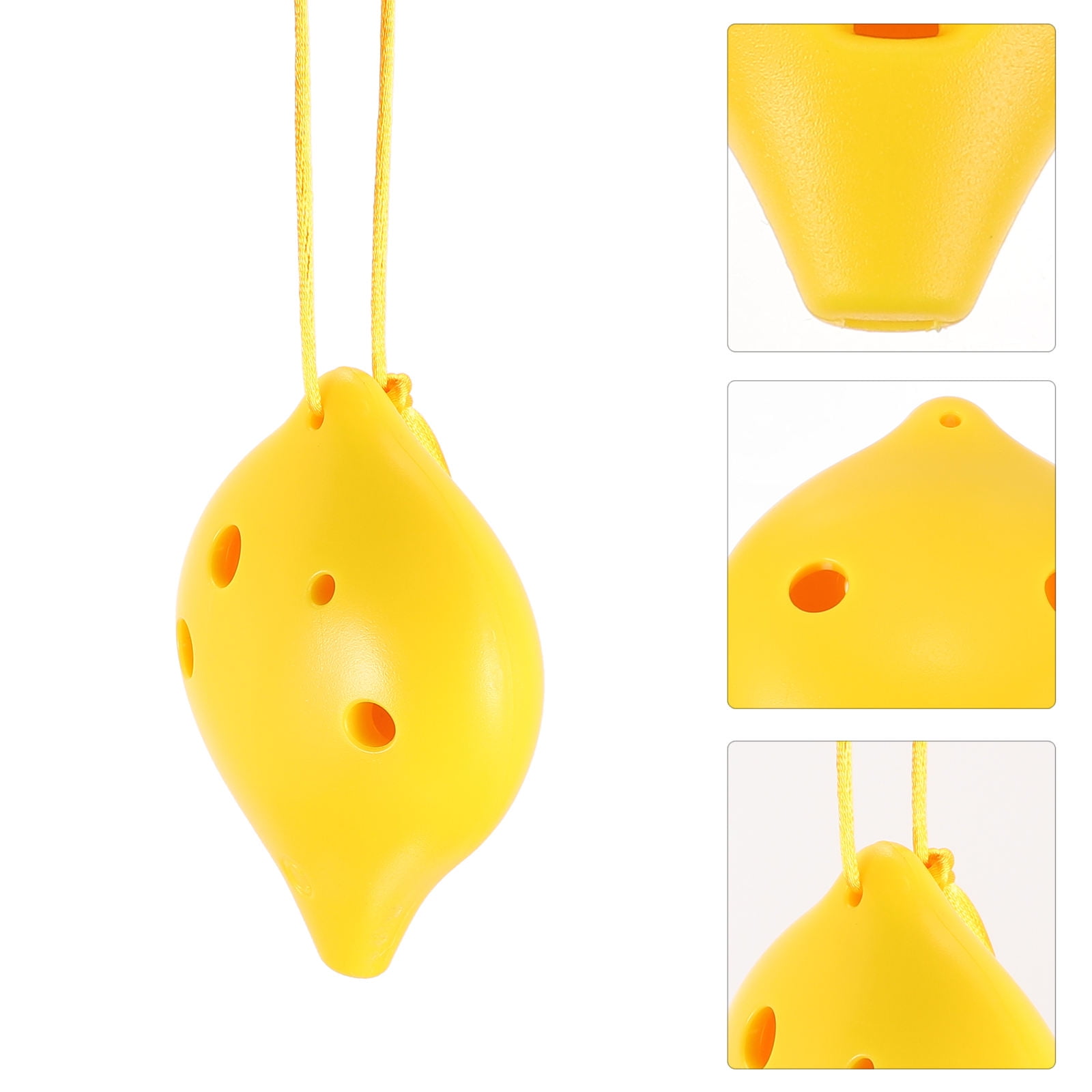 MLINS Hole Natural Sound Ocarina Beginners Ocarina Child 11.00X7.50X3.50CM Yellow