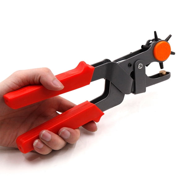 YUYUETIME Punch Pliers Red 1Pack 8.9x2.8in Carbon Steel ABS