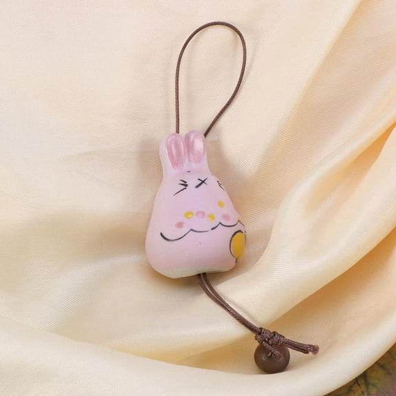 MLINS Home Decorative Accessories Chimes Ceramic Wind Chime Hanging Wind Bell Pink