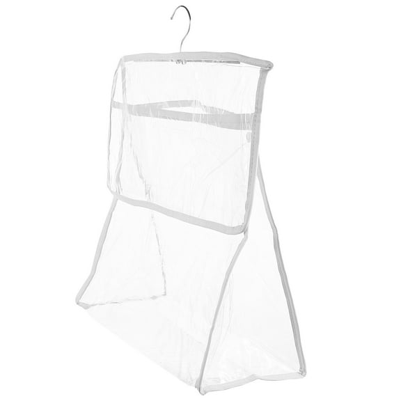 MLINS Hook Bathroom Hanging Bag Wall Hanging Bag Storage Pouch Travel 39X37X17CM White