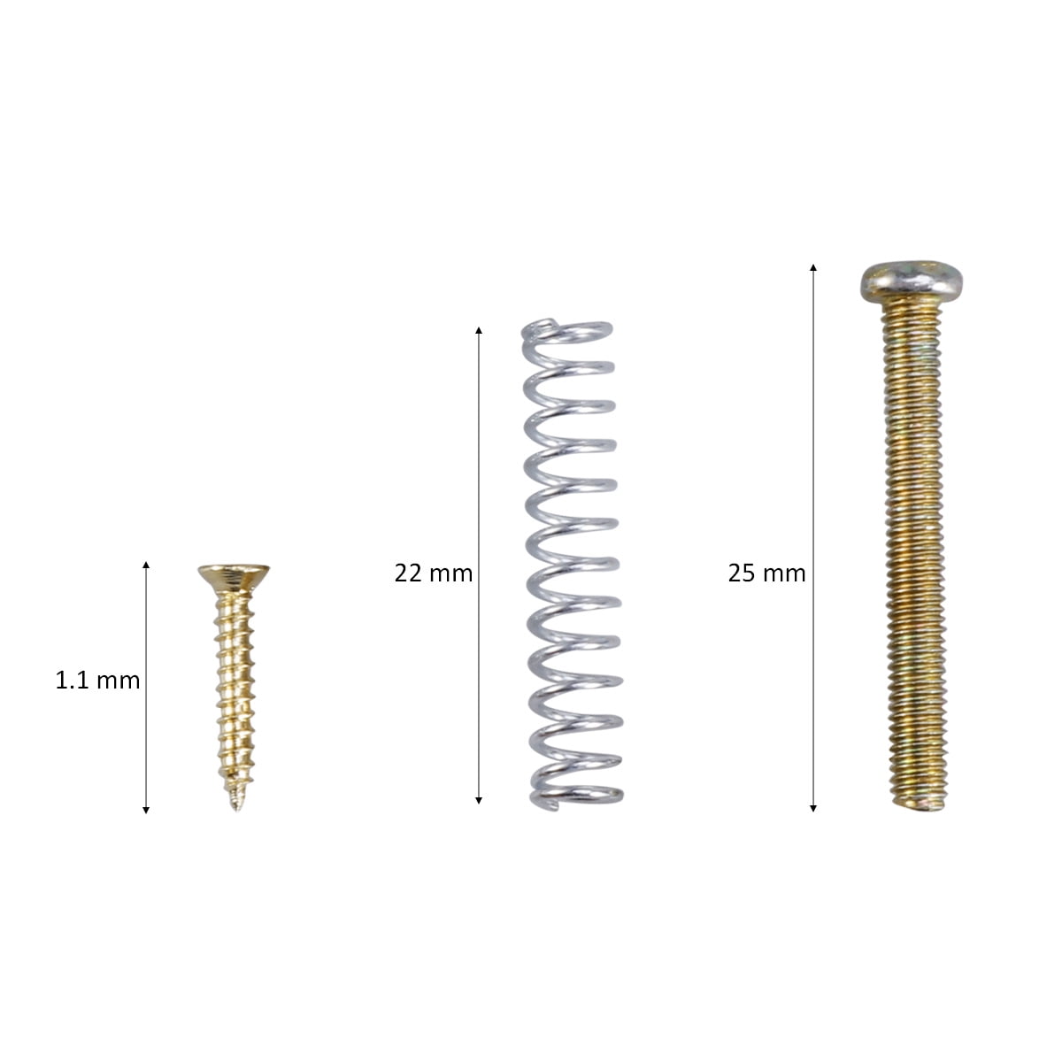 MLINS Humbucker Mounting Screws Springs 3mm for SG ES Guitar Electric ...