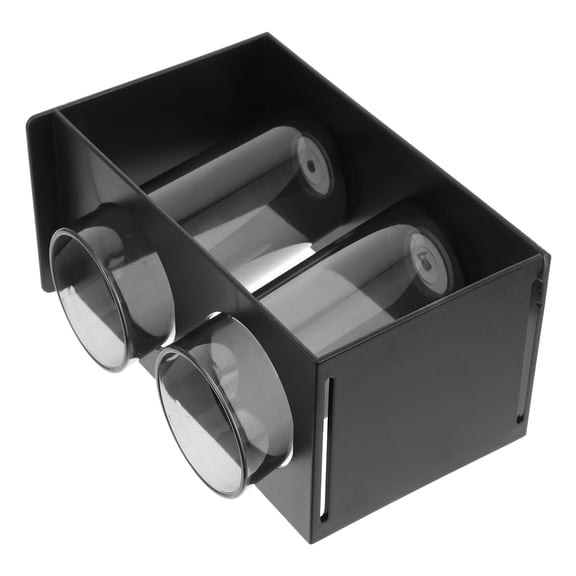 MLINS Innovative Double Grid Pen Holder Office 18.00X12.00X9.00CM Black