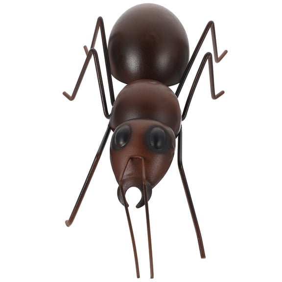 FONWILYO Cute Garden Decor Iron Ants Decor Brown Metal Insect Statue 1Pack 8.7x4.5in