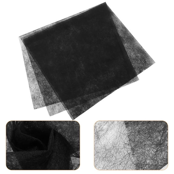 FELTECHELECTR Black Fusible Craft Interfacing Pa 1Set For Crafting Sewing Projects