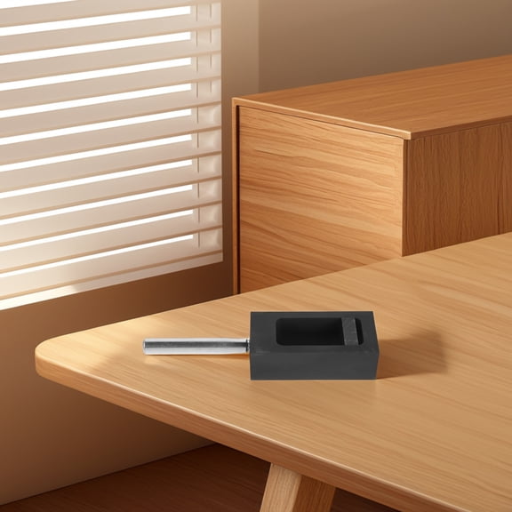 DINHEAROM Aluminum Casting Molds Graphite Ingot Mold Black 1Pcs for High Temperature Melting